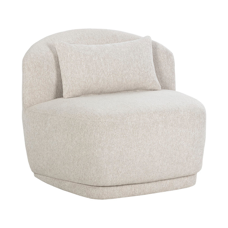 Soraya Swivel Armless Chair