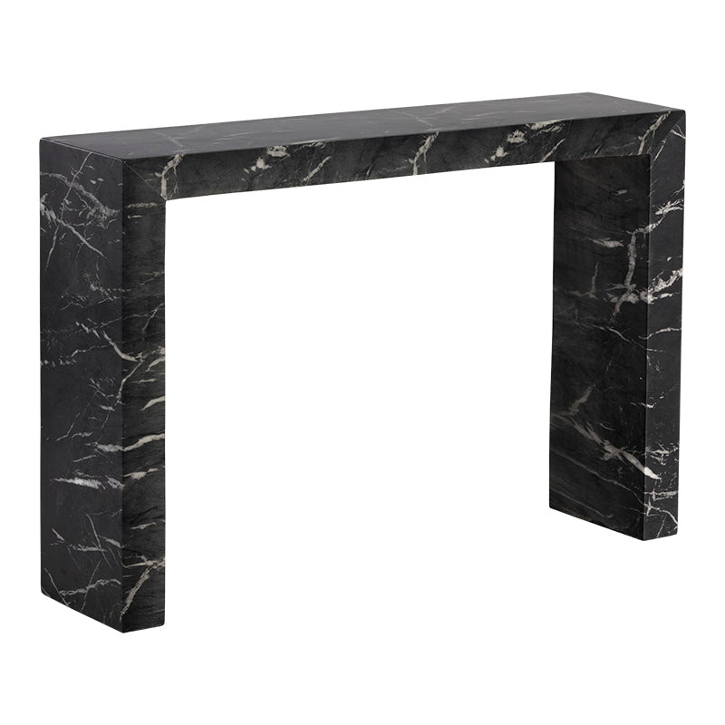 AXLE CONSOLE TABLE - MARBLE LOOK